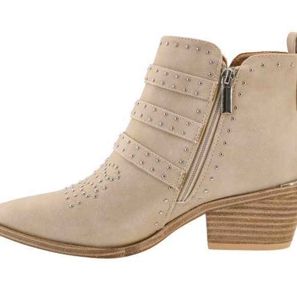 Corky’s Amazing Studded Ankle Booties in Sand color Size 9 with a 2 inch heel - Picture 3 of 6